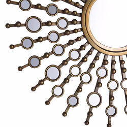 Wall Mirror BLOIS 70 cm 70 cm Metal Gold