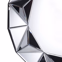 Wall Mirror HABAY 70 cm 70 cm Silver