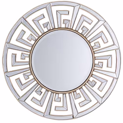 Wall Mirror FLERS 70 cm 70 cm Metal Gold