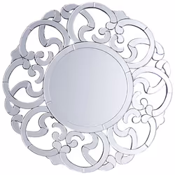 Wall Mirror MORNAIX 70 cm 70 cm Silver