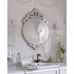 Wall Mirror CRAON 67 cm 100 cm Silver