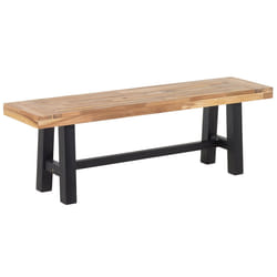 Garden Bench SCANIA 140 cm Acacia Wood Black