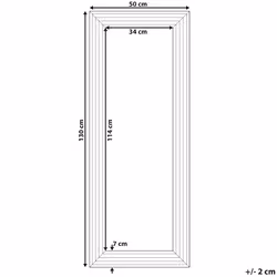 Wall Mirror CHATAIN 50 cm 130 cm Silver