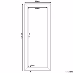 Wall Mirror BUBRY 50 cm 130 cm Silver