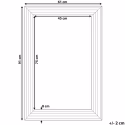 Wall Mirror CHATAIN 61 cm 91 cm Silver