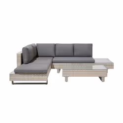 Beliani LANCIANO Rattan Garden Sofa Set | Outdoor Seating Set