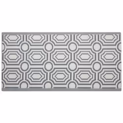 Outdoor Rug BIDAR 90 x 180 cm Grey Reversible