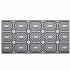 Outdoor Rug BIDAR 90 x 180 cm Black Reversible