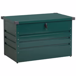 Storage Box CEBROSA Metal 100 cm 62 cm Dark Green