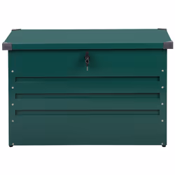 Storage Box CEBROSA Metal 100 cm 62 cm Dark Green - Additional view 4