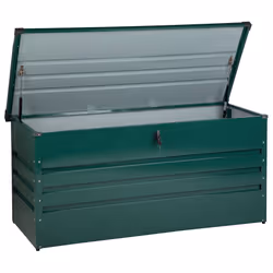 Storage Box CEBROSA Metal 132 cm 62 cm Dark Green