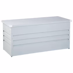 Storage Box CEBROSA Metal 132 cm 62 cm Light Grey - Additional view 4