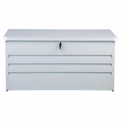 Storage Box CEBROSA Metal 132 cm 62 cm Light Grey - Additional view 5