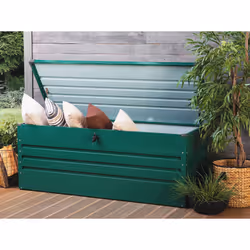 Storage Box CEBROSA Metal 165 cm 70 cm Dark Green