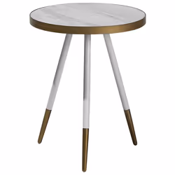 Side Table RAMONA White Marble