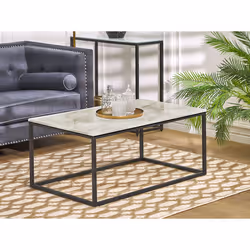 Coffee Table DELANO Marble/ Black