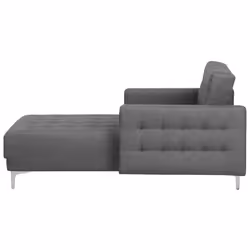 Chaise Longue ABERDEEN Fabric Light Grey