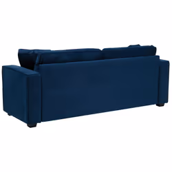 Sofa FALUN Velvet Navy Blue 3 Seater