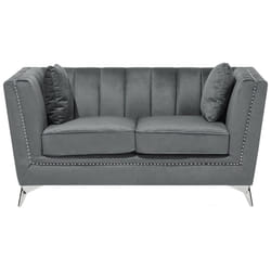 Sofa GAULA Velvet Grey 2 Seater