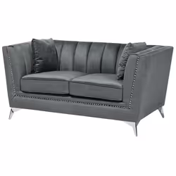 Sofa GAULA Velvet Grey 2 Seater