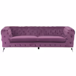Sofa SOTRA Velvet Purple 3 Seater