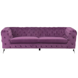 Sofa SOTRA Velvet Purple 3 Seater