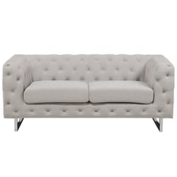 Sofa VISSLAND Fabric Light Beige 2 Seater