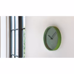 REMEMBER Forest Quartz clock Round Black, Green