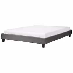 Bed without Headboard Fabric ROANNE 160 x 200 cm (EU King Size) Grey