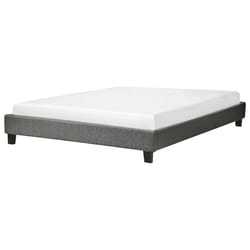 Bed without Headboard Fabric ROANNE 160 x 200 cm (EU King Size) Grey