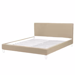 EU King Size Bed Frame Cover Beige FITOU