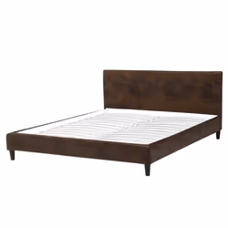EU King Size Bed Frame Cover Brown FITOU