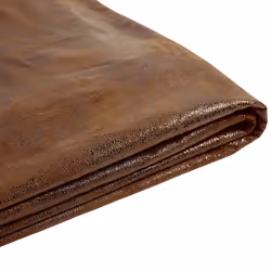 Bed Frame Cover Faux Leather FITOU 180 x 200 cm Brown