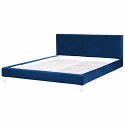 Bed Frame Cover Velvet FITOU 180 x 200 cm Dark Blue
