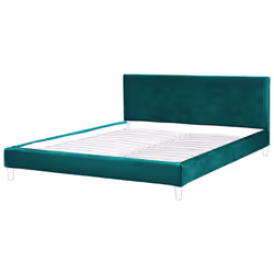 Bed Frame Cover Velvet FITOU 180 x 200 cm Emerald Green