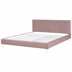 Bed Frame Cover Velvet FITOU 180 x 200 cm Pink