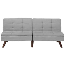 Sofa Bed RONNE Fabric Light Grey 3 Seater