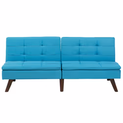 Sofa Bed RONNE Fabric Turquoise 3 Seater