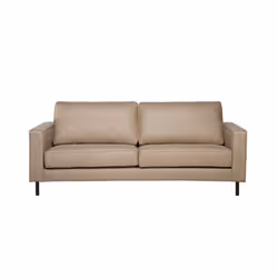 Leather Sofa Beige SAVALEN