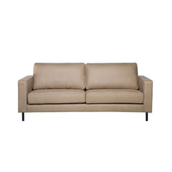 Leather Sofa Beige SAVALEN