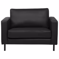 Armchair SAVALEN Leather Black