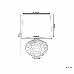 Table Lamp PIRITA Ceramic Gold