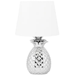 Table Lamp PINEAPPLE Ceramic Silver