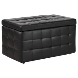 Storage Ottoman MICHIGAN Faux Leather Black