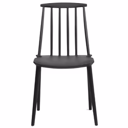 Set of 2 Dining Chairs VENTNOR Black
