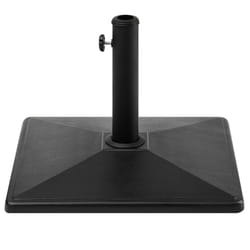 Square Concrete Parasol Base Black