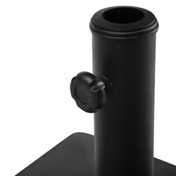 Square Concrete Parasol Base Black