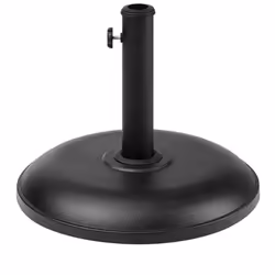Round Parasol Base Concrete Black