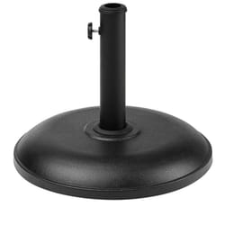 Round Parasol Base Concrete Black