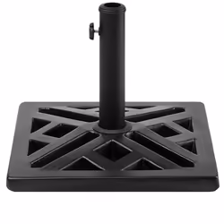 Square Umbrella Base Concrete Black